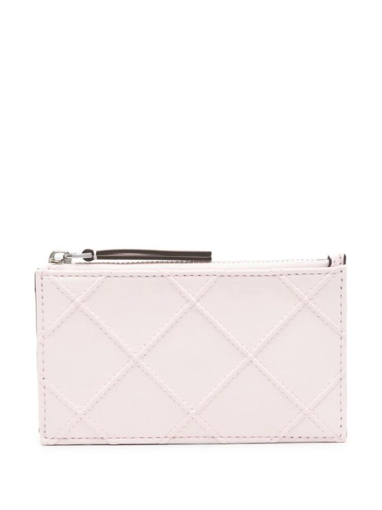 Tory Burch Fleming leather cardholder - Pink Cover