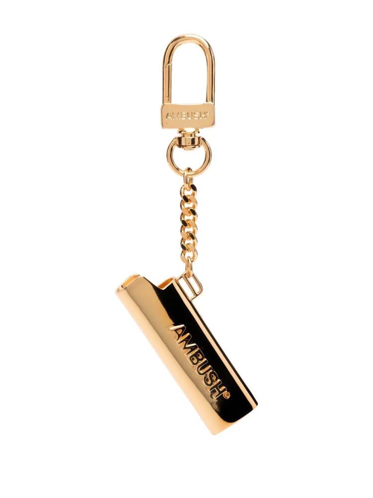 AMBUSH lighter case brass keychain - Gold Cover