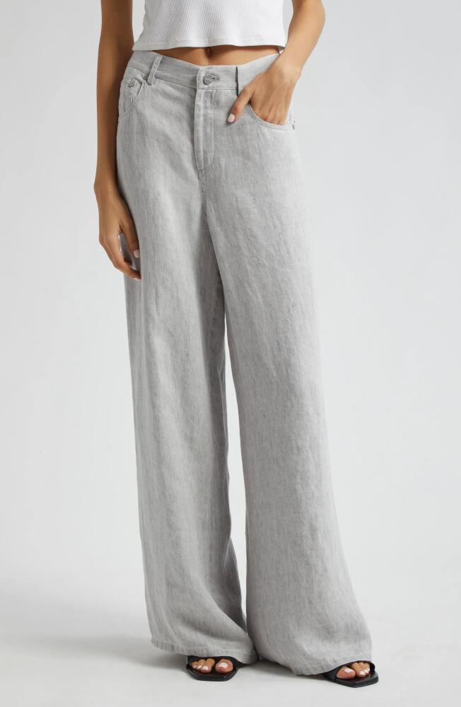 TWP Tiny Dancer Hemp Wide Leg Pants in Light Heather Grey Cover