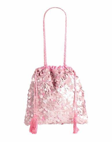 P. a.r. o.s. h. Woman Shoulder bag Pink Cotton, Polyester Cover