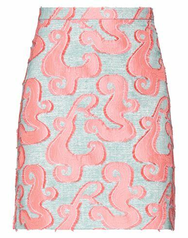 Rochas Woman Mini skirt Turquoise Polyester, Cotton, Metallic Polyester, Acrylic Cover