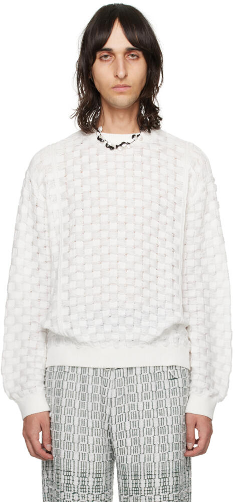 Isa Boulder SSENSE Exclusive White Sweater Cover