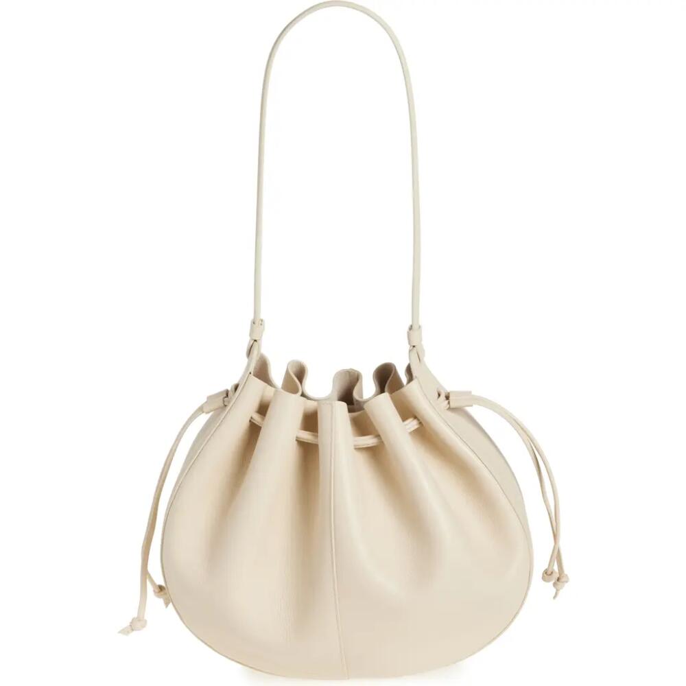 Mansur Gavriel Flores Leather Bucket Bag in Avorio Cover