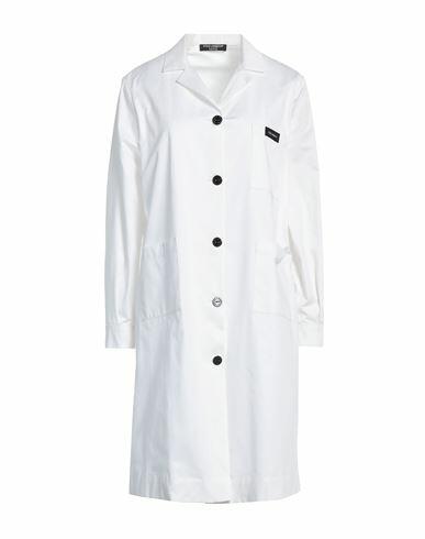 Dolce & gabbana Woman Overcoat & Trench Coat White Cotton Cover