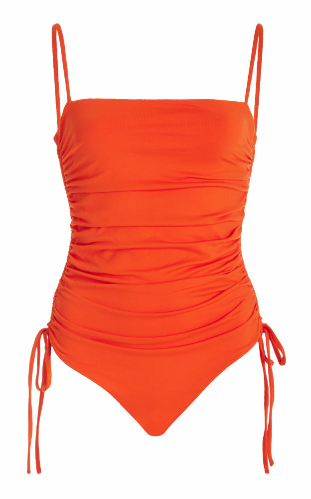 Johanna Ortiz - Tarangire Ruched One-Piece Swimsuit - Orange Cover