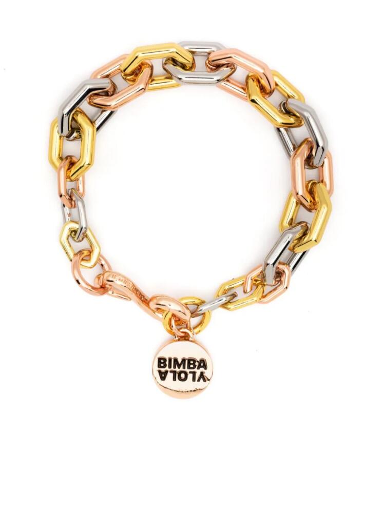 Bimba y Lola hexagonal-chain bracelet - Gold Cover