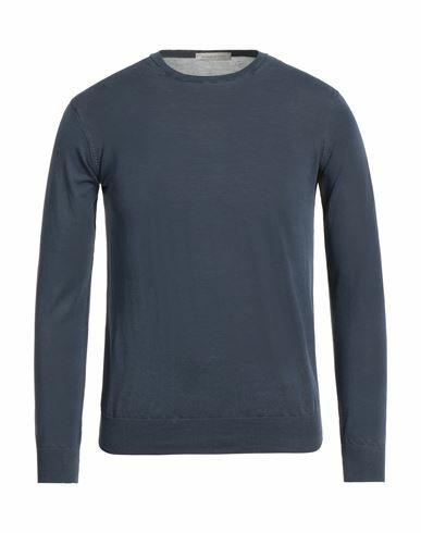 Rossopuro Man Sweater Navy blue Cotton Cover