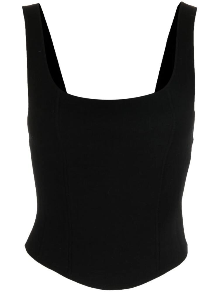 Filippa K scoop-neck knitted corset - Black Cover