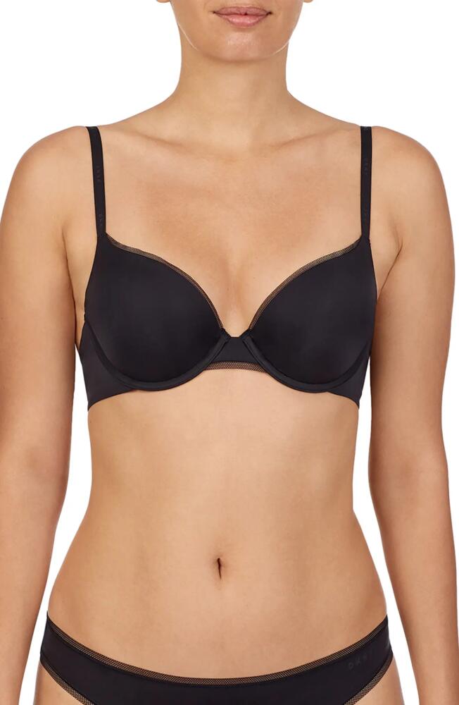 DKNY Litewear Custom Lift Underwire Push-Up Bra in Black Cover