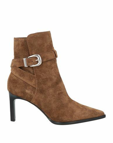 Celine Woman Ankle boots Camel Leather Cover