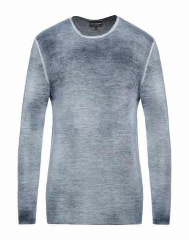 Emporio Armani Man Sweater Midnight blue Virgin Wool, Cashmere Cover