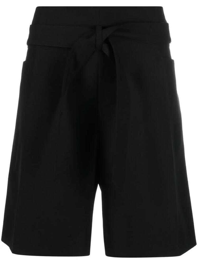 TOTEME belted tailored shorts - Black Cover