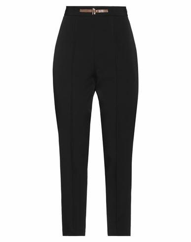 Biancoghiaccio Woman Pants Black Polyester, Elastane Cover