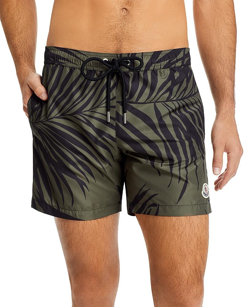 Moncler Palm Print Regular Fit 6 Swim Trunks Cover