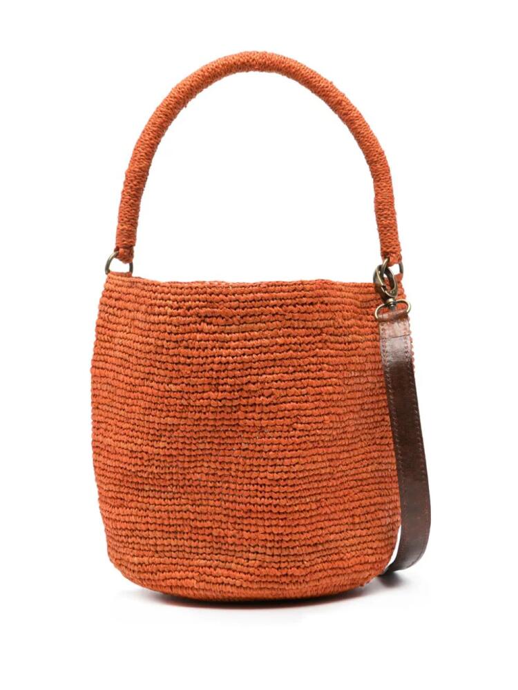 IBELIV Siny raffia bucket bag - Orange Cover