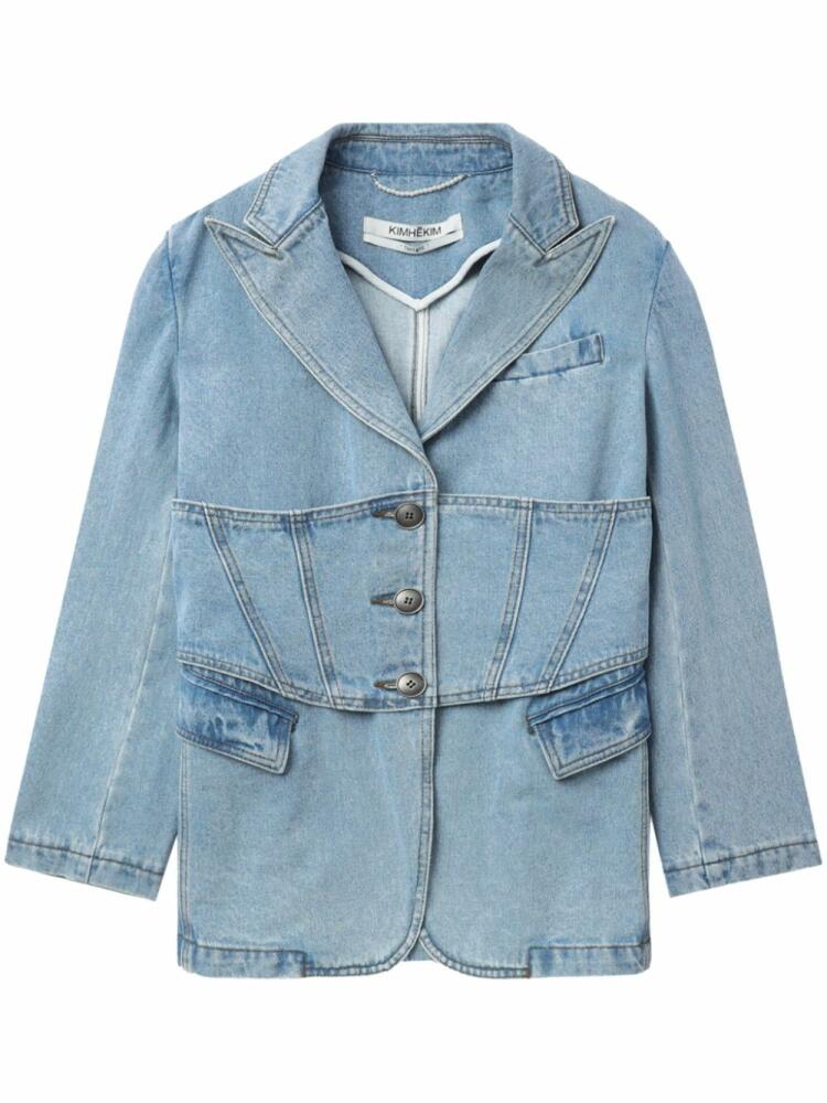 Kimhekim corset denim jacket - Blue Cover