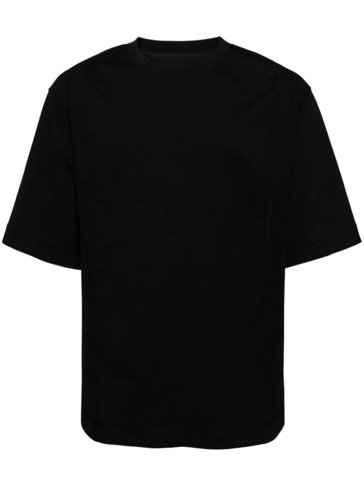 CROQUIS round-neck cotton-blend T-shirt - Black Cover