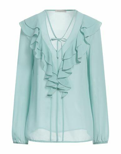 Biancoghiaccio Woman Top Light green Polyester Cover