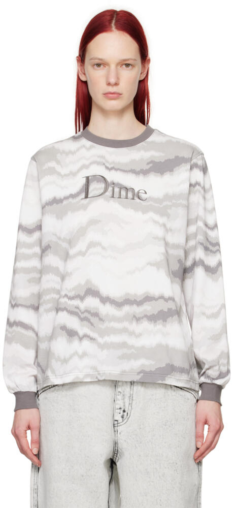 Dime Gray Frequency Long Sleeve T-Shirt Cover