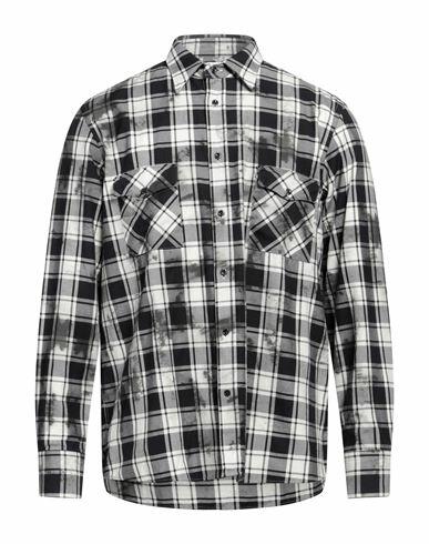 Aglini Man Shirt Black Cotton Cover