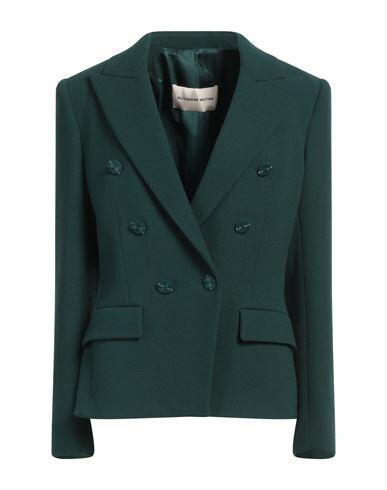 Alexandre Vauthier Woman Blazer Dark green Wool Cover