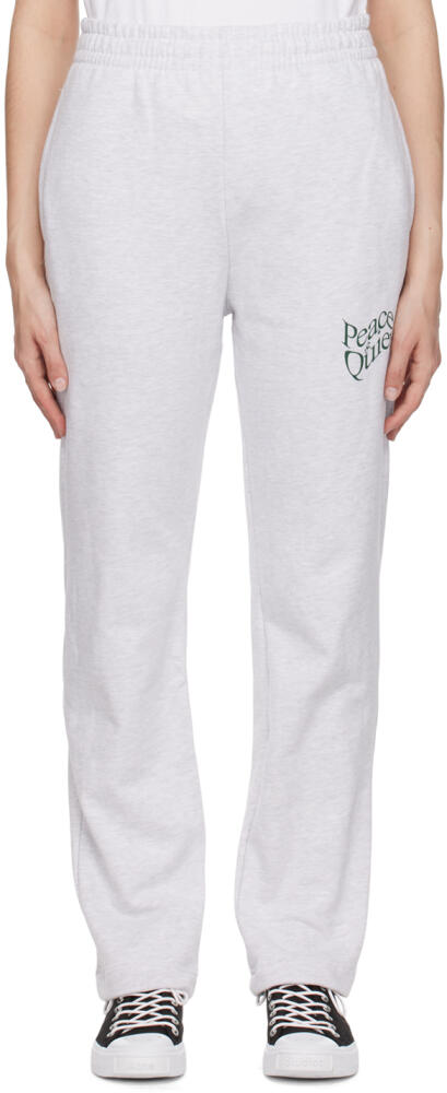 Museum of Peace & Quiet Gray Warped Lounge Pants Cover