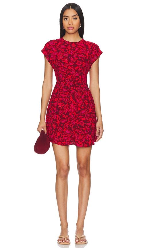 FAITHFULL THE BRAND Celestina Mini Dress in Red Cover