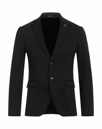 Officina 36 Man Blazer Black Viscose, Polyamide, Elastane Cover