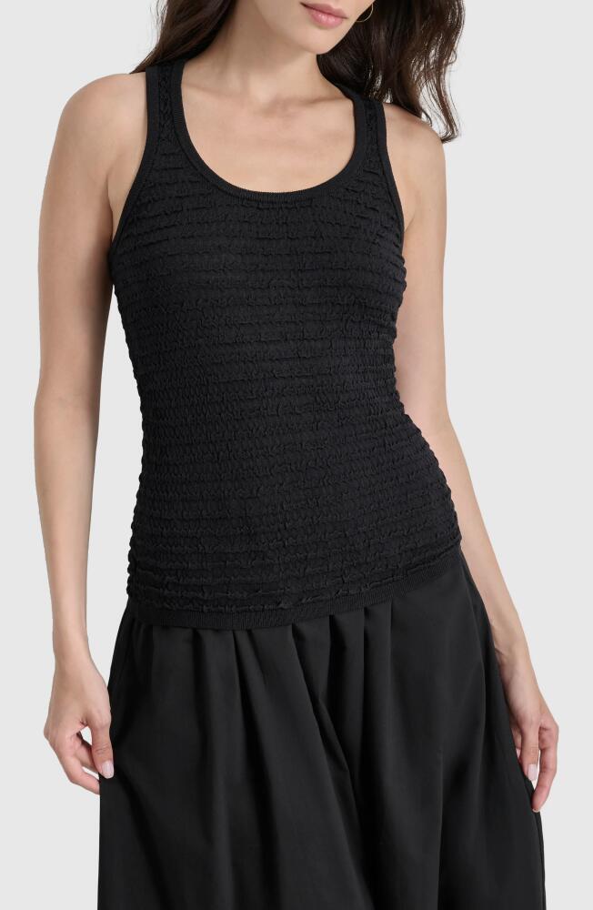 DKNY Scoop Neck Sweater Tank Top in Black Cover