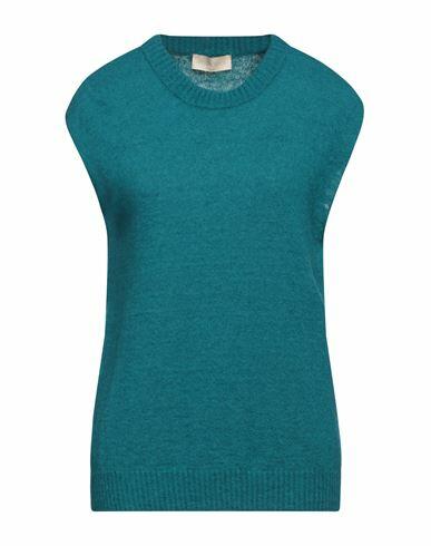 Momoní Woman Sweater Deep jade Polyamide, Merino Wool, Mohair wool, Elastane Cover