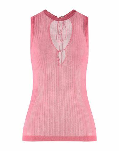 Solotre Woman Sweater Pink Cotton, Polyamide Cover