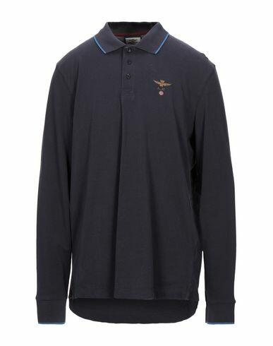 Aeronautica Militare Man Polo shirt Midnight blue Cotton Cover