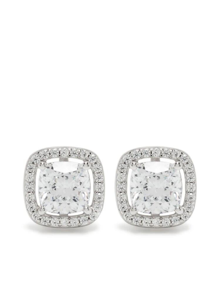 APM Monaco embellished square stud earrings - Silver Cover