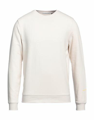 Grey Daniele Alessandrini Man Sweatshirt Cream Cotton, Polyester Cover