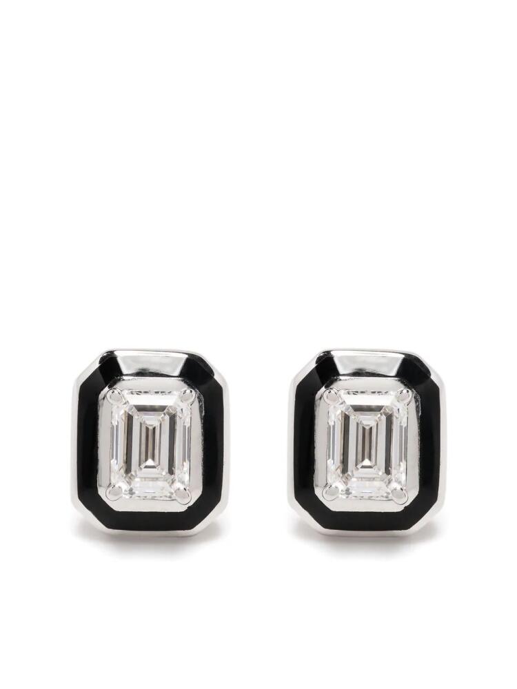 Selim Mouzannar 18kt white gold Mina diamond earrings - Silver Cover