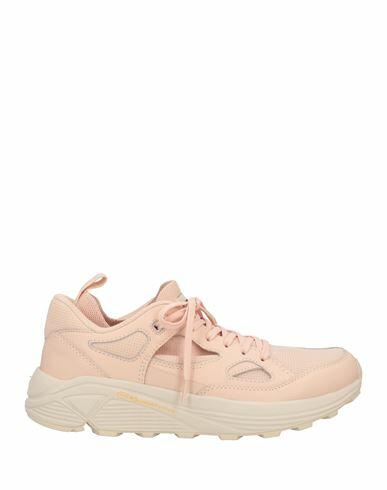 Brandblack Man Sneakers Light pink Leather, Textile fibers Cover