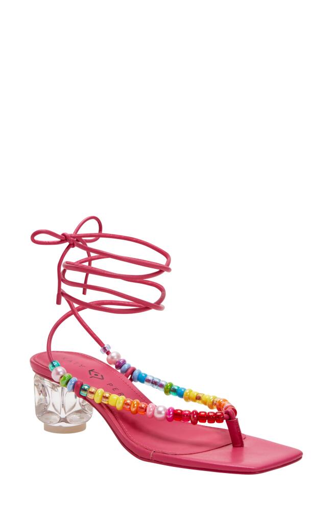 Katy Perry The Cubie Beaded Sandal in Fuchsia Pink Cover