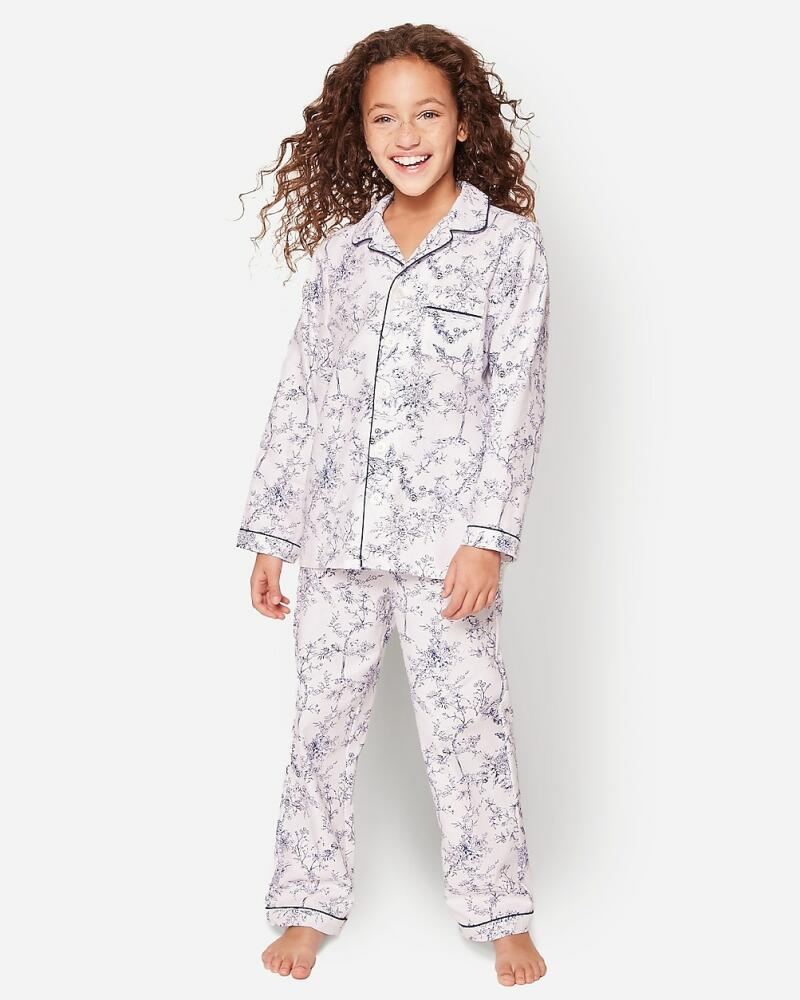 J.Crew Petite Plume™ girls' pajama set in stripe Cover