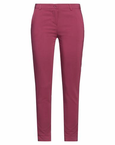 Berna Woman Pants Garnet Cotton, Polyester, Elastane Cover