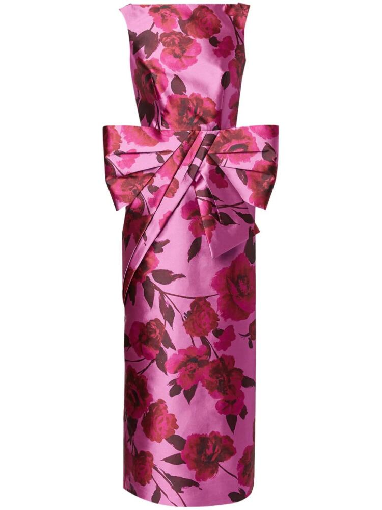 ERDEM bow-detailing sleeveless dress - Pink Cover