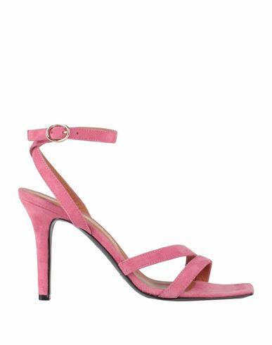 Via Roma 15 Woman Sandals Pink Soft Leather Cover