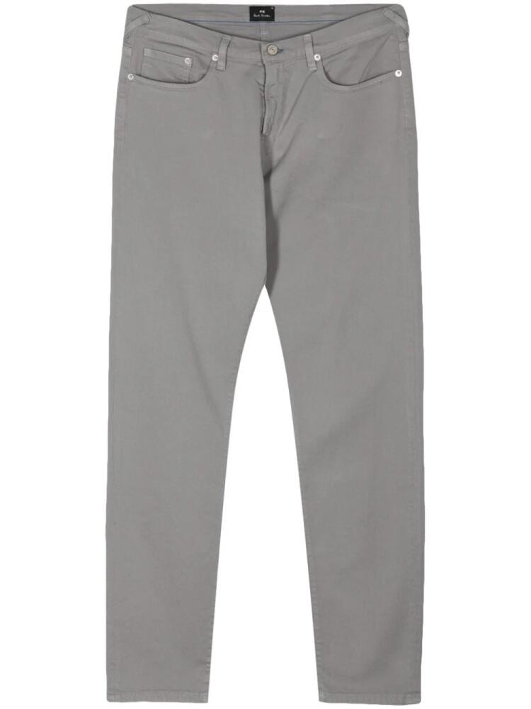 PS Paul Smith logo-appliqué slim-cut trousers - Grey Cover