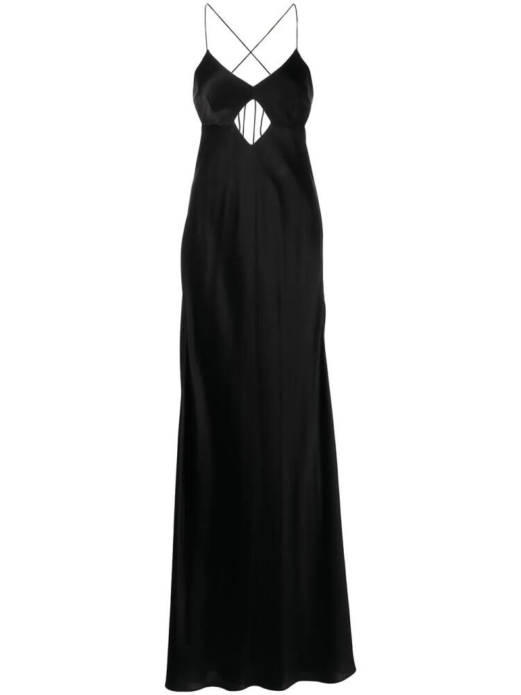 Michelle Mason cut-out detail gown - Black Cover