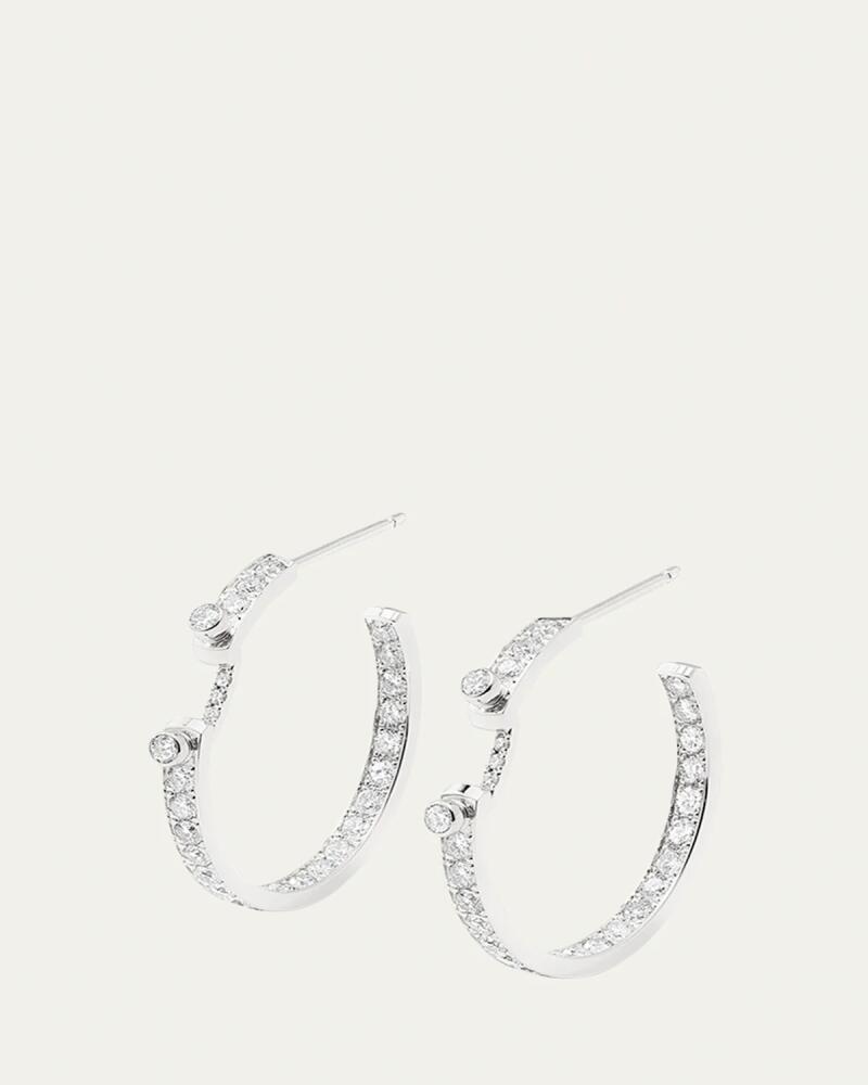 Nouvel Heritage 18K Eternity Tuxedo Mood Hoop Earrings Cover