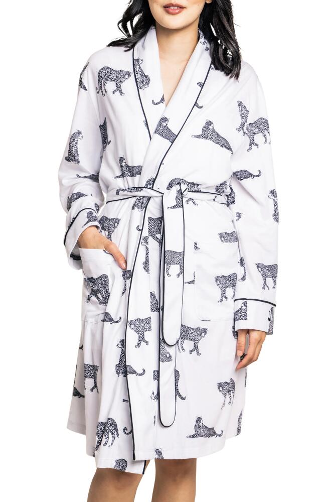 Petite Plume Panthere de Paris Pima Cotton Robe in White Cover