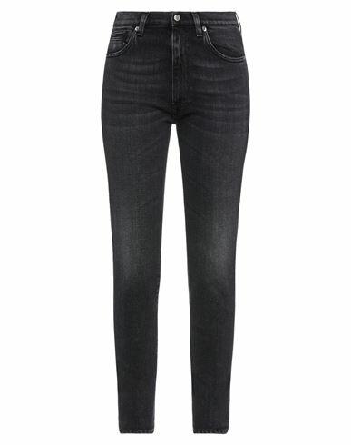 Golden Goose Woman Jeans Black Cotton, Polyurethane Cover