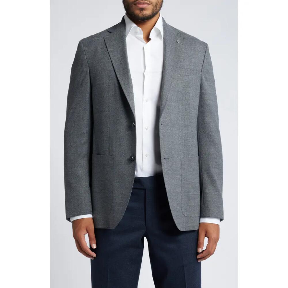 Ted Baker London Keith Slim Fit Stretch Wool Sport Coat in Mid Grey Cover