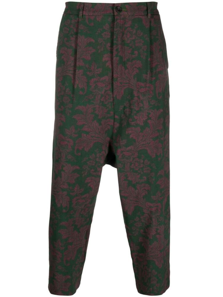 Pierre-Louis Mascia floral-print trousers - Green Cover