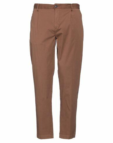 Markup Man Pants Brown Cotton, Elastane Cover