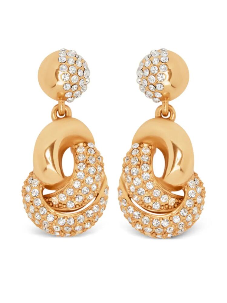 Oscar de la Renta Love Knot drop earrings - Gold Cover